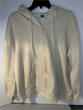 Old Navy women’s Full-Zip Hoodie in Cream